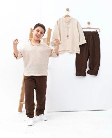 Erkek Çocuk Müslin Takım