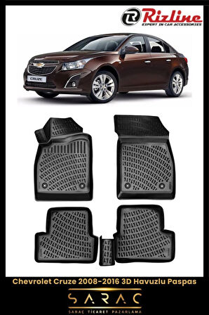 Rizline Chevrolet Cruze 2016 Model 3D Havuzlu Paspas