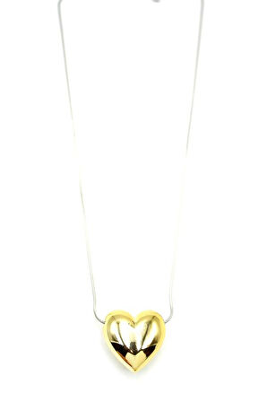 Kalp Kolye - Altın Rengi