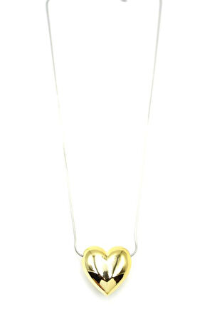 Kalp Kolye - Altın Rengi