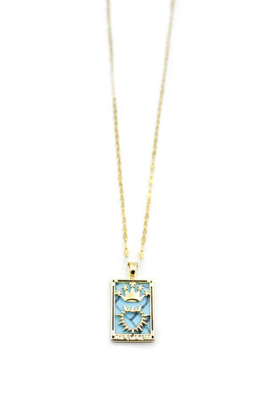 Çelik Tarot Kolye - Altın