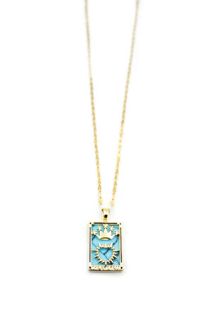 Çelik Tarot Kolye - Altın