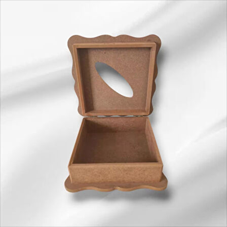 Ahşap Boyanabilir Dekoratif Peçetelik