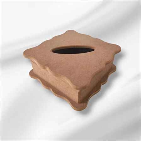 Ahşap Boyanabilir Dekoratif Peçetelik