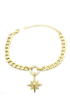 Kuzey Yıldızı Bileklik - Altın