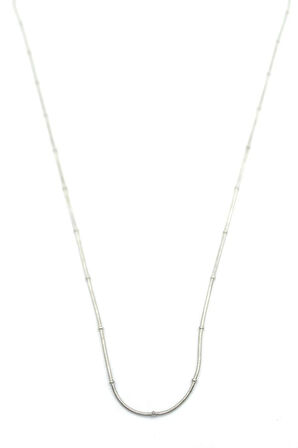 Toplu Yılan Zincir - 60cm - Gümüş