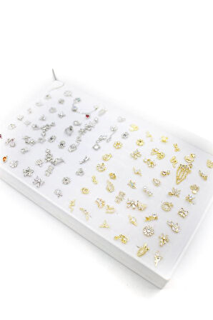 100'lü Karışık Tragus(Gümüş-Altın) - Altın