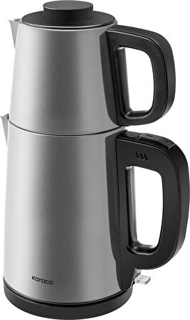 Karaca Tea Break Silver Inox Çelik Su Isıtıcı & Çay Makinesi
