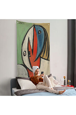 Joan Miro - Gerçeküstü Soyut Duvar Örtüsü-7416
