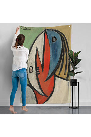 Joan Miro - Gerçeküstü Soyut Duvar Örtüsü-7416