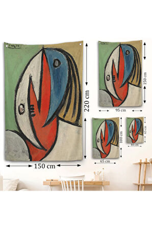 Joan Miro - Gerçeküstü Soyut Duvar Örtüsü-7416