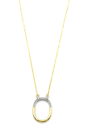 Taşlı Kolye - 14K Altın