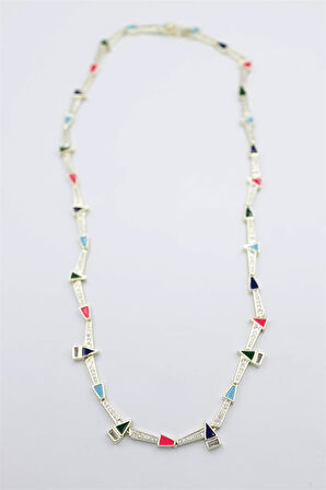 Taşlı Marka Kolye - Altın