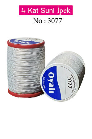 Oyalı 4 Kat Suni İpek İplik İğne Oyası Boncuk İpi Tığ Oyası No:3077