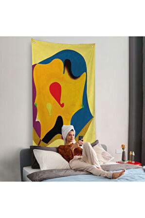 Joan Miro - Sürreal Duvar Örtüsü-7417