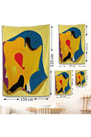 Joan Miro - Sürreal Duvar Örtüsü-7417
