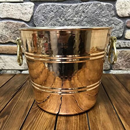 Dövme Bakır Şampanya Kovası