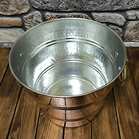 Dövme Bakır Şampanya Kovası