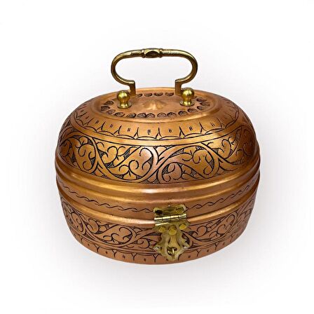 Skoç  Eskitme Bakır İşlemeli Kildanlık