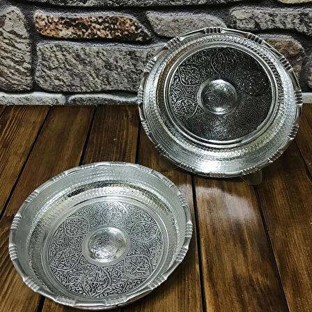 Kalaylı Bakır Hamam Tası 18 cm