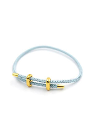 Hasır Bileklik - Açık Mavi