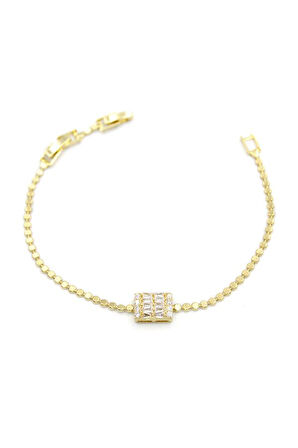 Taşlı Bileklik - Altın