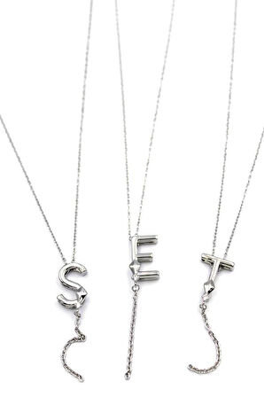 Uzak Şehir Harf Kolye - Gümüş