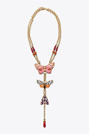 Kelebek Kolye - Altın