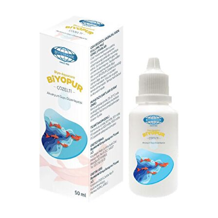 6 Adet Biyoteknik Biyo Aquacure Biyopur 50 Ml Akvaryum Su Düzenleyici