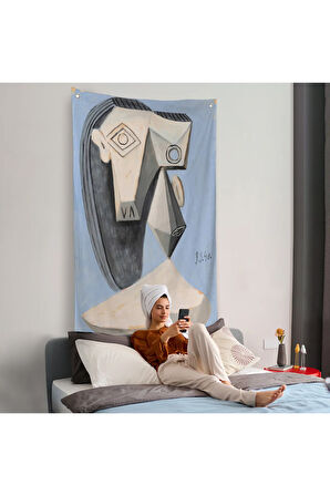Pablo Picasso - Gerçeküstü Kadın Duvar Örtüsü-7418