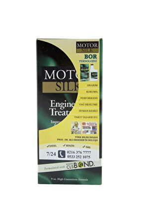 Motor Koruyucu Bor Katkısı +80 ml Konsantre Cam Sabunu | Motor Silk Bor İçerikli Yağ Katkısı
