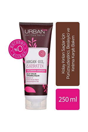 Argan 250ml Oil & Keratin Saç Bakım Şampuanı, 250 ml