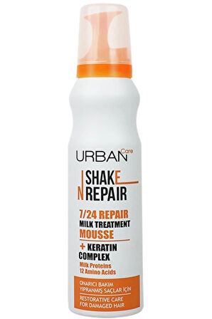 Shake N Repair 7-24 Milk Treatment Yıpranmış Saçlar İçin Onarıcı Bakım Köpüğü 150 ml