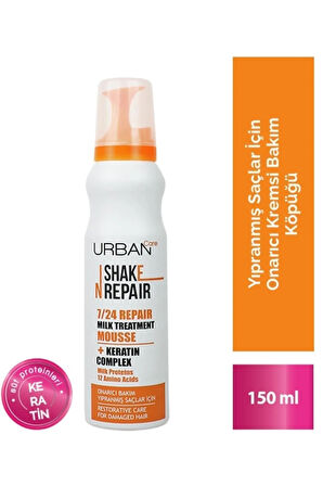 Shake N Repair 7-24 Milk Treatment Yıpranmış Saçlar İçin Onarıcı Bakım Köpüğü 150 ml