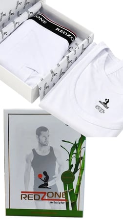 Erkek Premium Kalite Standart Kalıp Redzone Kutulu Bambu Atlet Boxer Takım