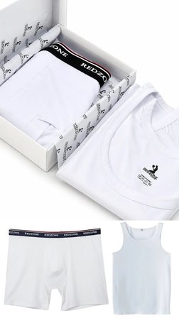 Erkek Premium Kalite Standart Kalıp Redzone Kutulu Bambu Atlet Boxer Takım