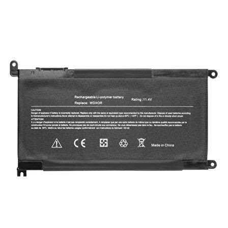 Dell WDX0R, 0WDX0R Notebook Batarya Laptop Pil 3400mAh