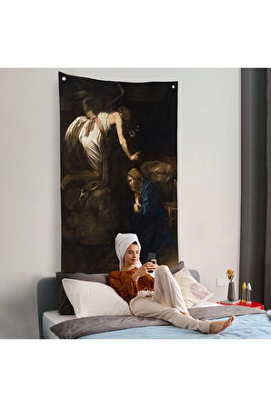 Caravaggio - Duyuru Duvar Örtüsü - Annunciation-7420