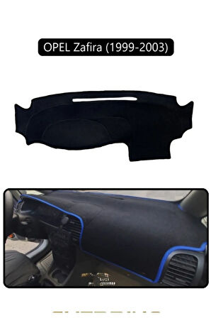 Opel Zafira (1999-2003) Torpido Koruma  Halısı -  Siyah Kenar