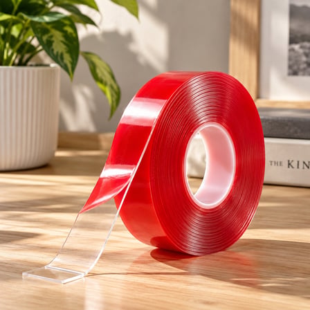 Şeffaf Silikon Çift Taraflı Bant 16 mm x 2 Metre Güçlü Yapışkanlı Montaj ve Sabitleme Bandı