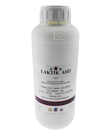 Laktik Asit %80 - 1 kg