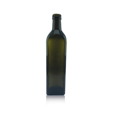 Zeytinyağı Şişesi - Yeşil Dörtköşe- 250 ml