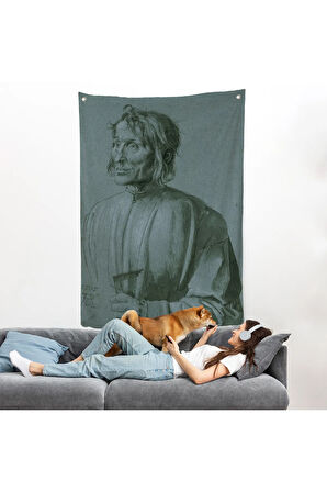 Albrecht Dürer - Mimar Hieronymus von Augsburg Duvar Örtüsü-7421