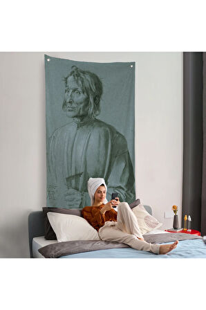 Albrecht Dürer - Mimar Hieronymus von Augsburg Duvar Örtüsü-7421