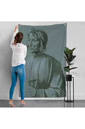 Albrecht Dürer - Mimar Hieronymus von Augsburg Duvar Örtüsü-7421