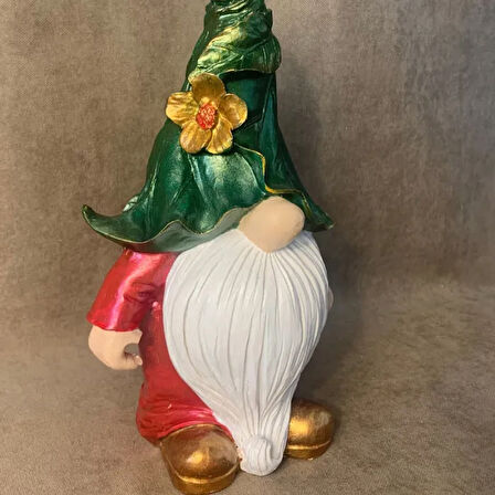 Uretti - Funda 1603 - El Yapımı Yılbaşı Temalı Gnome Biblo - 16 x 27 cm