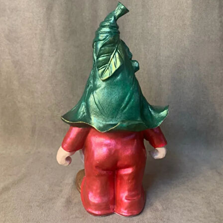 Uretti - Funda 1603 - El Yapımı Yılbaşı Temalı Gnome Biblo - 16 x 27 cm