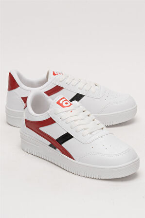 Kadın Günlük Sneaker Ayakkabı KIRMIZI - SİYAH