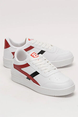 Kadın Günlük Sneaker Ayakkabı KIRMIZI - SİYAH