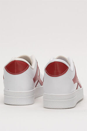 Kadın Günlük Sneaker Ayakkabı BEYAZ - KIRMIZI